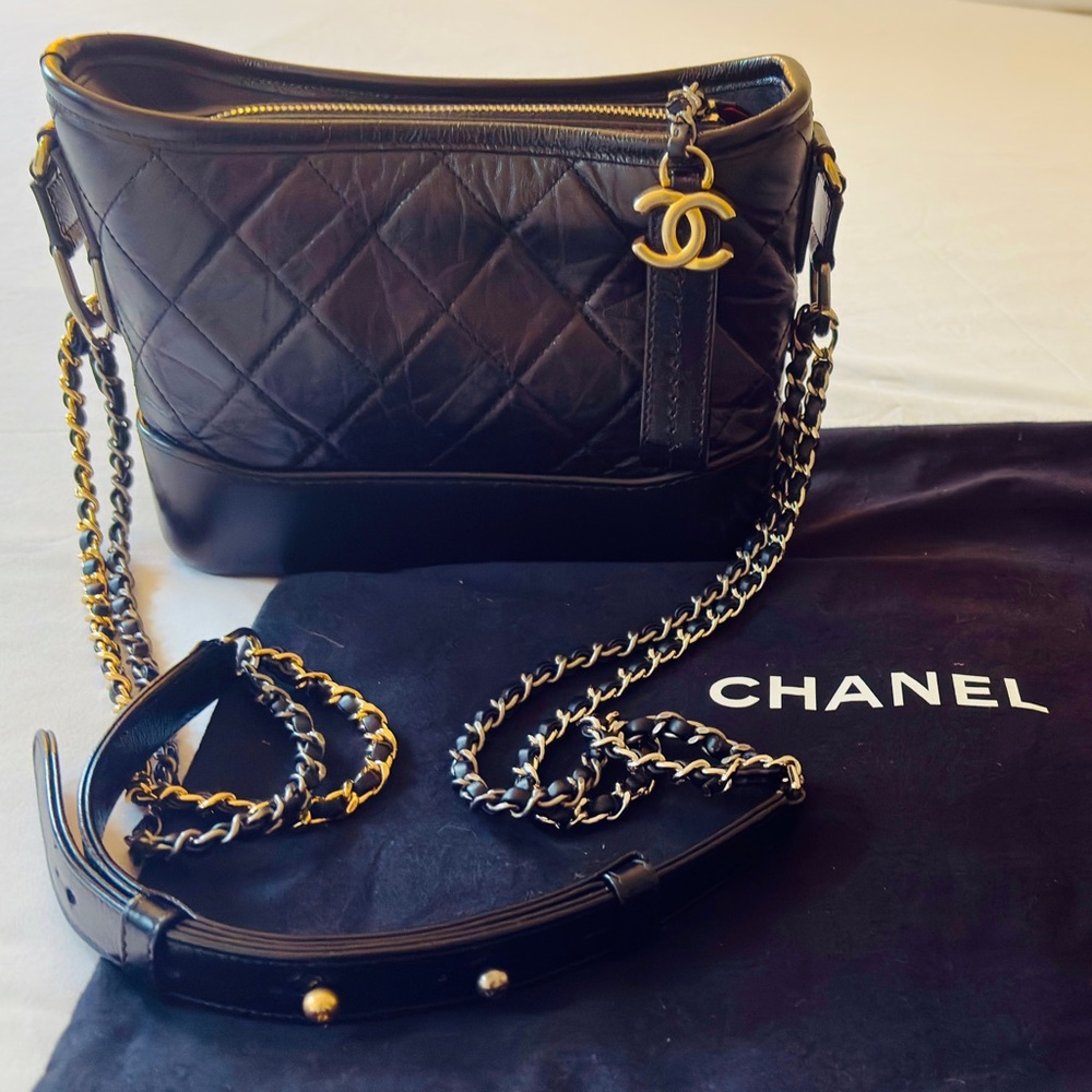 Chanel Black Quilted Leather Bag
